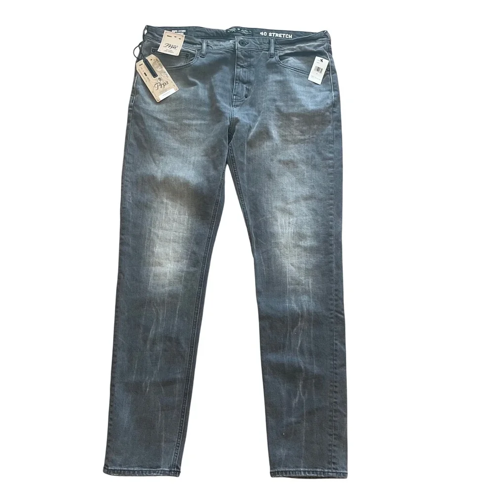 Prps Hydro Purpose Mens 40 Stretch Jeans Grey Faded Eco Sustainable E00P235W